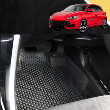 6D PRO Car Floor Mats for Nissan Navara Dual Cab 2015 - Current (NP300/D23 STX without rear cupholder)