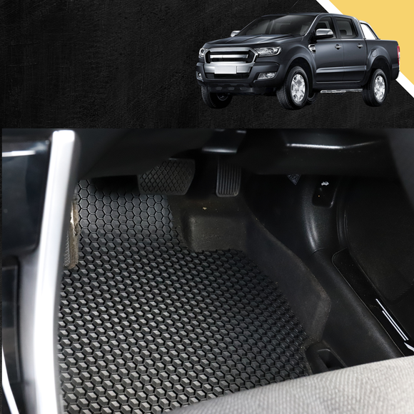 6D PRO Car Floor Mats for Ford Ranger 2015 - 2018 (PX2 Dual Cab Ute)