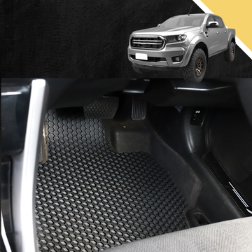 6D PRO Car Floor Mats for Ford Ranger 2018 - 2022 (PX3 Dual Cab Ute)