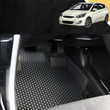 6D PRO Car Floor Mats for Hyundai Accent 2011 - 2018 (R8)
