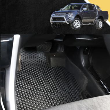 6D PRO Car Floor Mats for Mitsubishi Triton Double Cab 2006 - 2015 (ML MN)