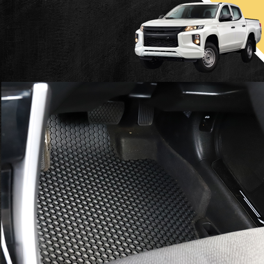 6D PRO Car Floor Mats for Mitsubishi Triton Double Cab 2015 - 2023 (MQ MR)