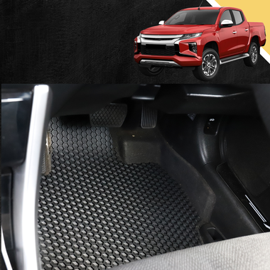 6D PRO Car Floor Mats for Mitsubishi Triton Double Cab 2024 - Current (LC/MV)