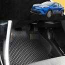 6D PRO Car Floor Mats for Toyota C-HR 2017 - 2023 AX10, AX50, Facelift-1