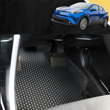 6D PRO Car Floor Mats for Toyota C-HR 2017 - 2023 AX10, AX50, Facelift