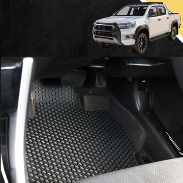 6D PRO Car Floor Mats for Toyota Hilux Double Cab 2015 - Current