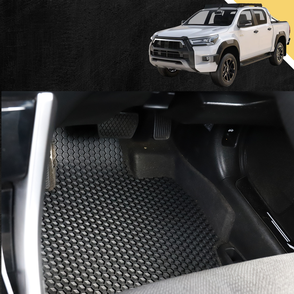 6D PRO Car Floor Mats for Toyota Hilux Double Cab 2015 - Current