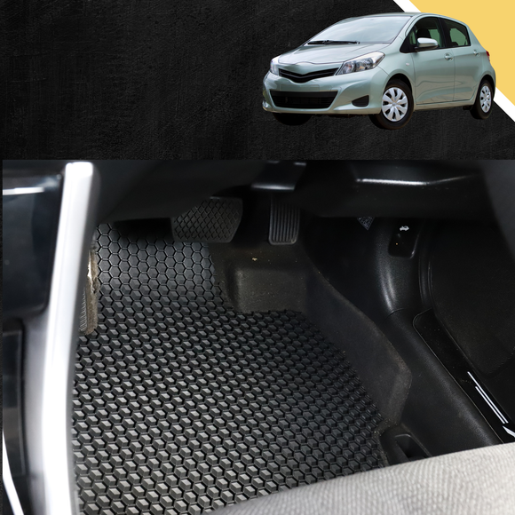 6D PRO Car Floor Mats for Toyota Yaris 2011 - 2020 XP90, XP130