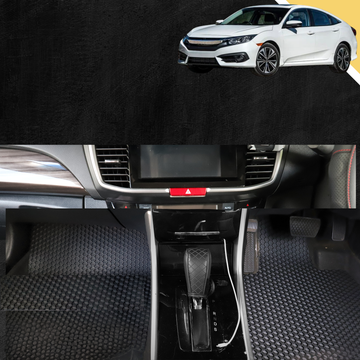 6D PRO Car Floor Mats for Honda Civic 2016 - 2021 (10th Gen) - 0