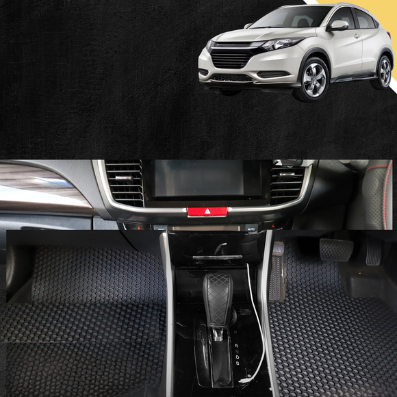 6D PRO Car Floor Mats for Honda HR-V 2015 - 2021 (RU)