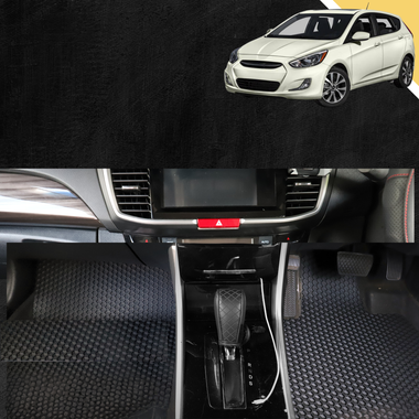 6D PRO Car Floor Mats for Hyundai Accent 2011 - 2018 (R8) - 0