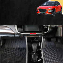 6D PRO Car Floor Mats for Hyundai Kona 2017 - 2023 (OS) - 0
