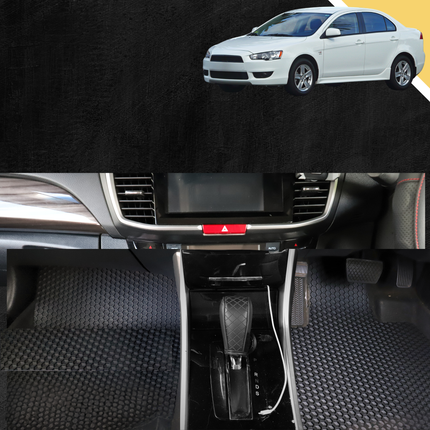 6D PRO Car Floor Mats for Mitsubishi Lancer 2007 - 2017 Auto (CJ) - 0