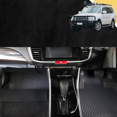 6D PRO Car Floor Mats for Mitsubishi Pajero 2006 - 2021 (NS/NT/NW/NX) - 0