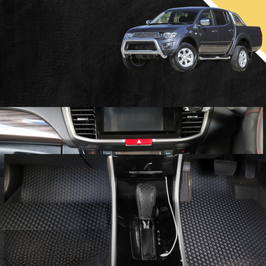 6D PRO Car Floor Mats for Mitsubishi Triton Double Cab 2006 - 2015 (ML MN) - 0