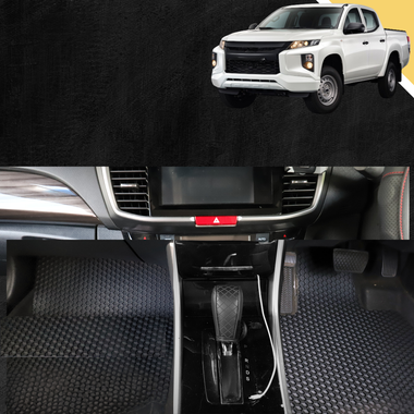6D PRO Car Floor Mats for Mitsubishi Triton Double Cab 2015 - 2023 (MQ MR) - 0