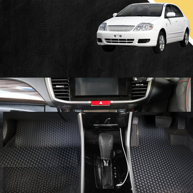 6D PRO Car Floor Mats for Toyota Corolla 2002 - 2007 Hatch/Sedan (E120/130) - 0