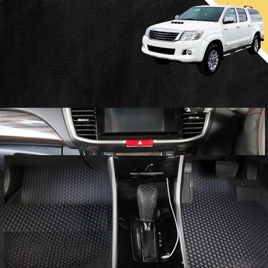 6D PRO Car Floor Mats for Toyota Hilux Double Cab 2005 - 2015 - 0