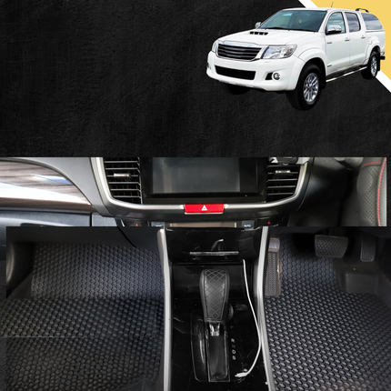 6D PRO Car Floor Mats for Toyota Hilux Double Cab 2005 - 2015 - 0