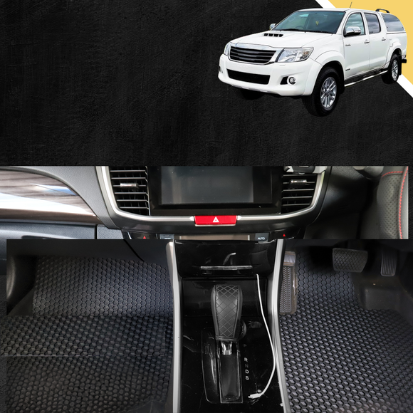 6D PRO Car Floor Mats for Toyota Hilux Double Cab 2005 - 2015