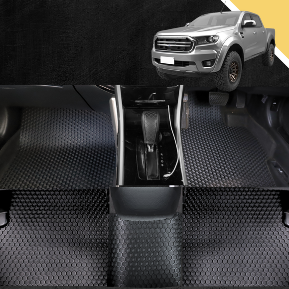 6D PRO Car Floor Mats for Ford Ranger 2018 - 2022 (PX3 Dual Cab Ute)