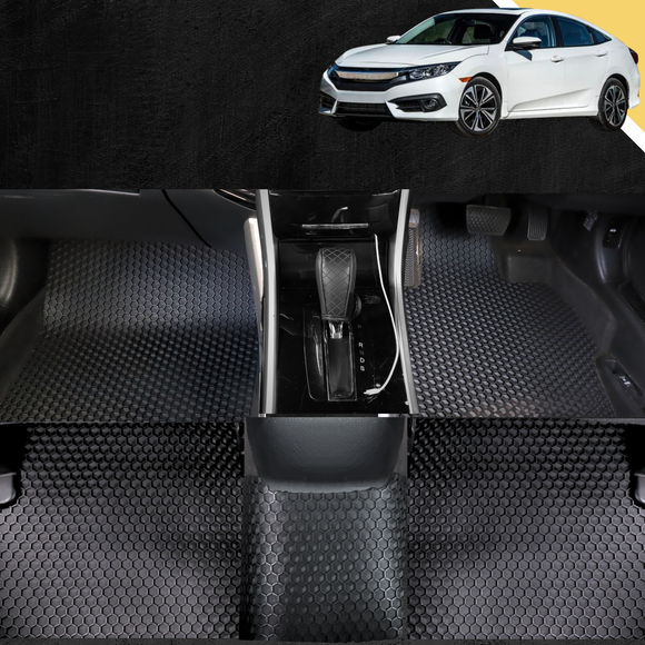 6D PRO Car Floor Mats for Honda Civic 2016 - 2021 (10th Gen)