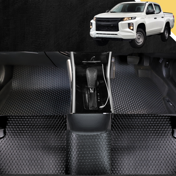 6D PRO Car Floor Mats for Mitsubishi Triton Double Cab 2015 - 2023 (MQ MR)