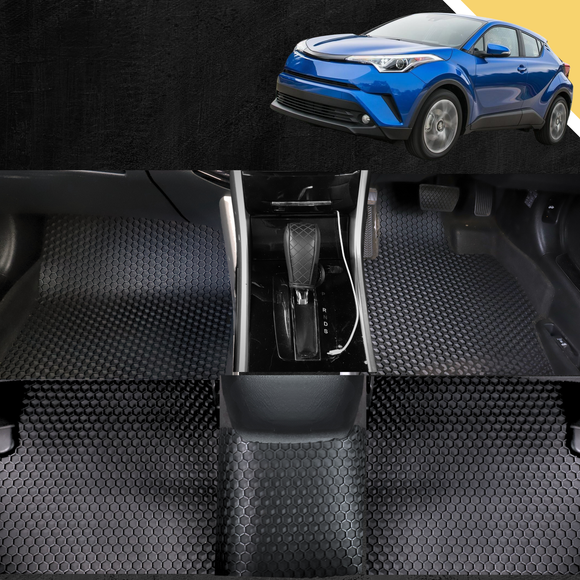 6D PRO Car Floor Mats for Toyota C-HR 2017 - 2023 AX10, AX50, Facelift