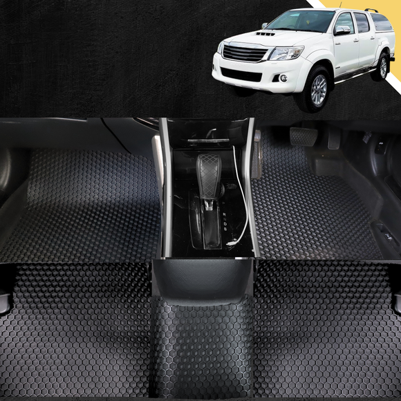 6D PRO Car Floor Mats for Toyota Hilux Double Cab 2005 - 2015