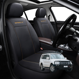 Car Front Seat Cover for Mitsubishi Pajero 2006 - 2021 (NS/NT/NW/NX) - Black - 27 x 26 x 10 cm