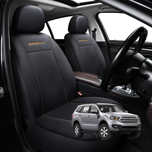 Car Front Seat Cover for Ford Everest 2015 - 2021 UA - Black - 27 x 26 x 10 cm
