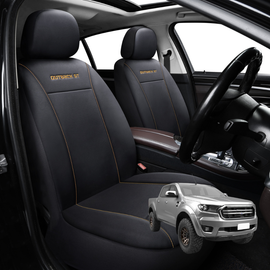 Car Front Seat Cover for Ford Ranger 2018 - 2022 (PX3 Dual Cab Ute) - Black - 27 x 26 x 10 cm