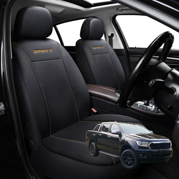 Car Front Seat Cover for Ford Ranger 2022 - Current PX Mk3 - Black - 27 x 26 x 10 cm