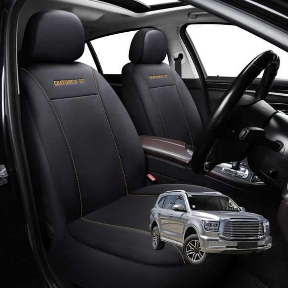 Car Front Seat Cover for GWM Haval Tank 300 2023 - Current (P01) - Black - 27 x 26 x 10 cm
