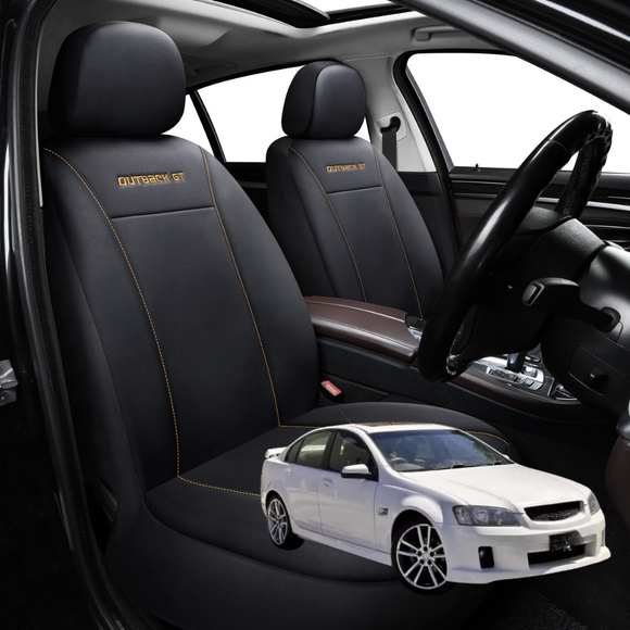 Car Front Seat Cover for Holden Commodore 2007 - 2013 (VE) - Black - 27 x 26 x 10 cm