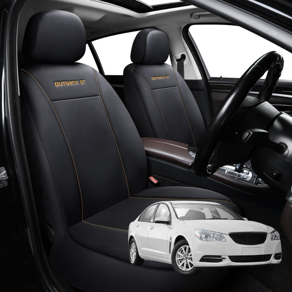 Car Front Seat Cover for Holden Commodore 2013 - 2017 (VF) - Black - 27 x 26 x 10 cm
