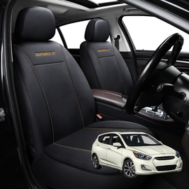 Car Front Seat Cover for Hyundai Accent 2011 - 2018 (R8) - Black - 27 x 26 x 10 cm