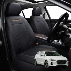 Car Front Seat Cover for Hyundai i30 2017 - 2021 (PD Hatch/Fastback) - Black - 27 x 26 x 10 cm