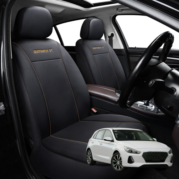 Car Front Seat Cover for Hyundai i30 2017 - 2021 (PD Hatch/Fastback) - Black - 27 x 26 x 10 cm