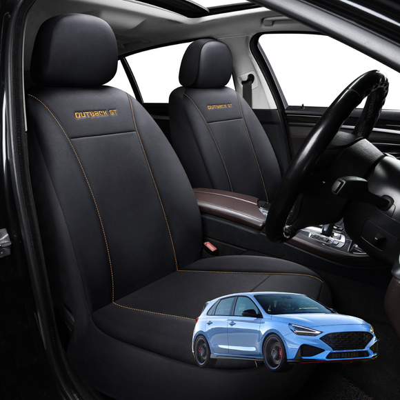 Car Front Seat Cover for Hyundai i30 N 2021 - Current Hatch Fastback - Black - 27 x 26 x 10 cm