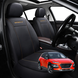 Car Front Seat Cover for Hyundai Kona 2017 - 2023 (OS) - Black - 27 x 26 x 10 cm