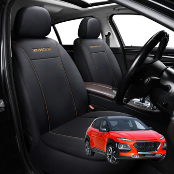 Car Front Seat Cover for Hyundai Kona 2017 - 2023 (OS) - Black - 27 x 26 x 10 cm