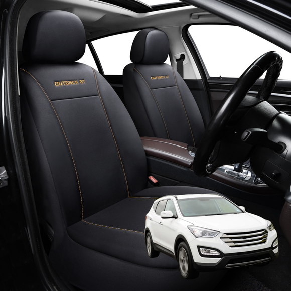 Car Front Seat Cover for Hyundai Santa Fe 2012 - 2018 (DM) - Black - 27 x 26 x 10 cm