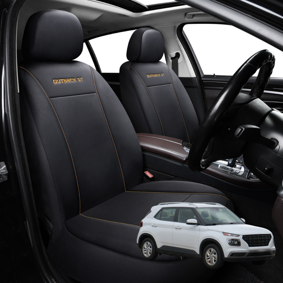 Car Front Seat Cover for Hyundai Venue 2019 - Current QX - Black - 27 x 26 x 10 cm