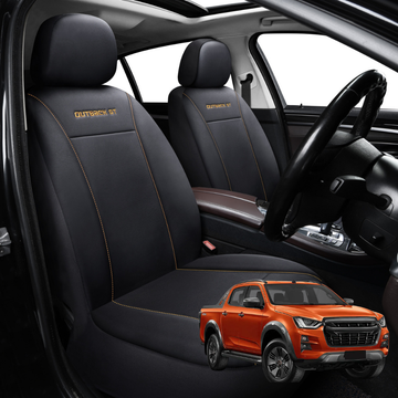 Car Front Seat Cover for Isuzu D-Max Crew Cab 2020 - Current RG - Black - 27 x 26 x 10 cm