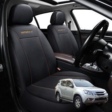 Car Front Seat Cover for Isuzu MU-X 2013 - 2020 RF - Black - 27 x 26 x 10 cm