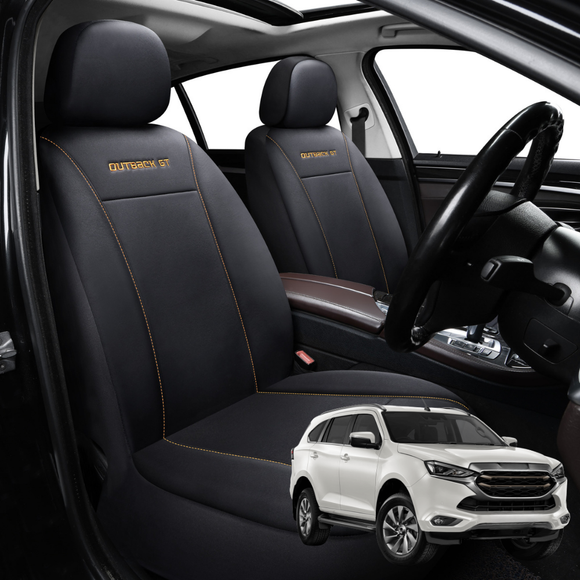 Car Front Seat Cover for Isuzu MU-X 2021 - Current RJ - Black - 27 x 26 x 10 cm