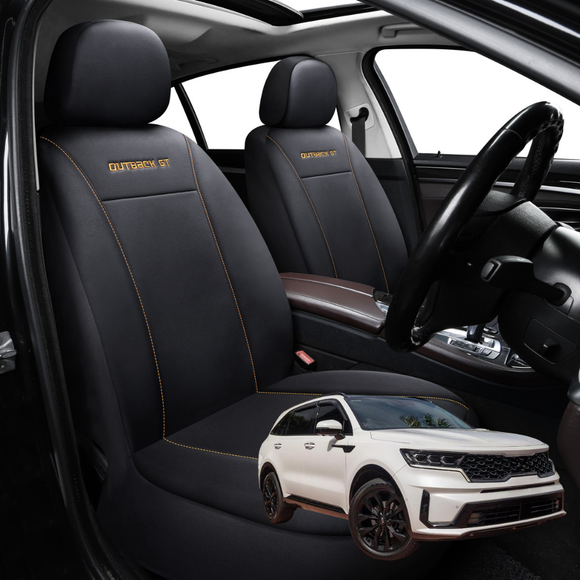 Car Front Seat Cover for Kia Sorento 2021 - Current (MQ4) - Black - 27 x 26 x 10 cm