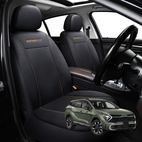 Car Front Seat Cover for Kia Sportage 2016 - 2021 (QL) - Black - 27 x 26 x 10 cm