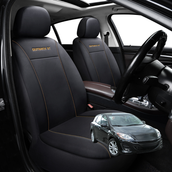 Car Front Seat Cover for Mazda 3 2009 - 2013 (BL) - Black - 27 x 26 x 10 cm